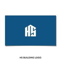 HS BUILDING LOGO DESIGN VECTOR