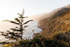 Coast at golden hour photo