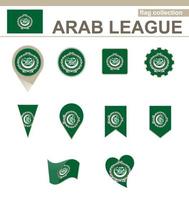 Arab League Flag Collection vector