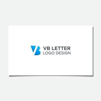 vector de diseño de logotipo inicial vb