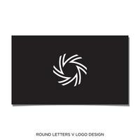 vector de diseño de logotipo de rotación v