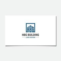 HBG BUILDING LOGO DESIGN VECTOR