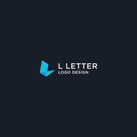 L MODERN LOGO DESIGN VECTOR