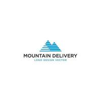 MOUNTAIN DELIVERY LOGO DESIGN VECTOR