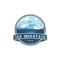ICE MOUNTAINS MODERN EMBLEM LOGO vector