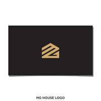 MG HOUSE LOGO DESIGN VECTOR