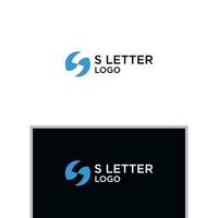 S SHAKE HANDS LOGO DESIGN VECTOR