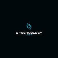 S TECHNOLOGY LOGO DESIGN VECTOR