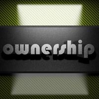 ownership word of iron on carbon photo