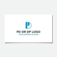 PD OR DP LOGO DESIGN VECTOR