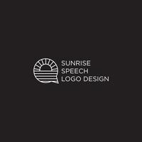 SUN TALK LOGO DESIGN VECTOR