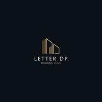 PD LUXURY BUILDING LOGO DESIGN vector