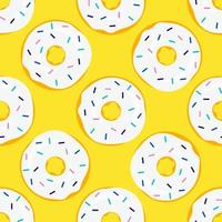 Seamless pattern with sweet donuts. vector