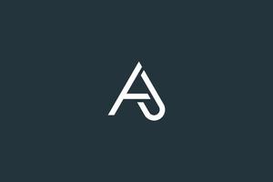Minimal Letter AJ Logo Design Vector Template