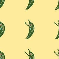 Cartoon cheerful crazy pop art banana pointer on the background vector