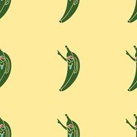 Cartoon cheerful crazy pop art banana pointer on the background vector