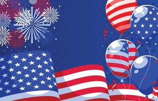 4th of July Background vector