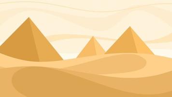 egyptian desert background vector