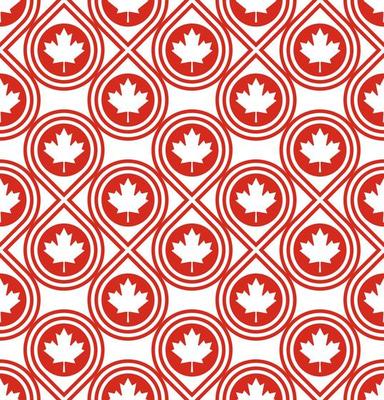 seamless pattern of canada. vector illustration. book cover, wrapping paper, tablecloth, banner and etc