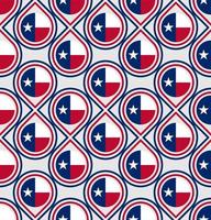 patrón sin fisuras de la bandera de Texas. ilustración vectorial
