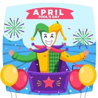 Happy April Fool's Day Concept vector