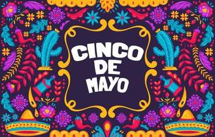 Cinco de Mayo Background Concept vector