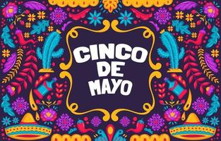 concepto de fondo del cinco de mayo vector