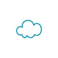 icono de nube, logotipo vector