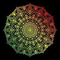 abstract gradient mandala art circular vector design decoration