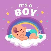 It's a Boy, Bornday Concept vector
