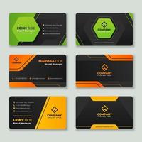 Set of Modern Business Card Template vector