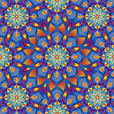 Abstract Circle Kaleidoscope Ornament