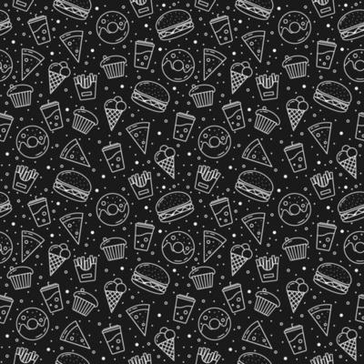 Free food pattern - Vector Art