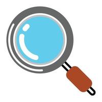 lens search icon - isolated search lens, magnifying lens illustration- Vector search magnifying glass on a white background.