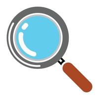 lens search icon - isolated search lens, magnifying lens illustration- Vector search magnifying glass on a white background.