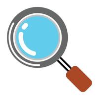 lens search icon - isolated search lens, magnifying lens illustration- Vector search magnifying glass on a white background.