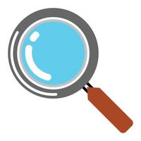 lens search icon - isolated search lens, magnifying lens illustration- Vector search magnifying glass on a white background.