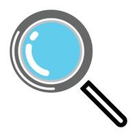 lens search icon - isolated search lens, magnifying lens illustration- Vector search magnifying glass on a white background.