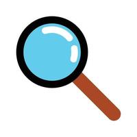 lens search icon - isolated search lens, magnifying lens illustration- Vector search magnifying glass on a white background.