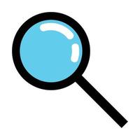 lens search icon - isolated search lens, magnifying lens illustration- Vector search magnifying glass on a white background.