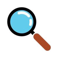 lens search icon - isolated search lens, magnifying lens illustration- Vector search magnifying glass on a white background.