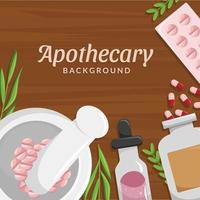 Simple Apothecaries Healthcare Background Design vector