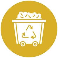 Trash Can Icon Style vector