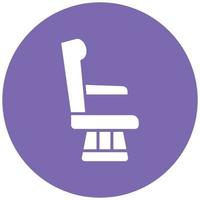 Airplane Seat Icon Style vector