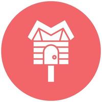 Bird House Icon Style vector