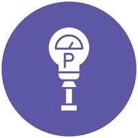 Parking Meter Icon Style vector