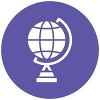 Globe Stand Icon Style vector