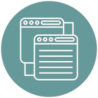 Queue Icon Style vector
