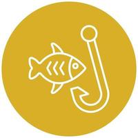 Fish Hook Icon Style vector