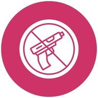 No Weapons Icon Style vector